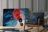 Baloon to the Moon Glass Wall Art