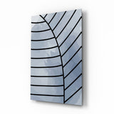 Lignes de feuille Impression sur verre