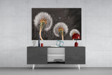 Dandelions Glass Wall Art