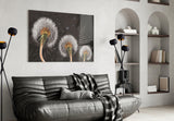 Dandelions Glass Wall Art