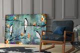 Birds of a Dream Glass Wall Art