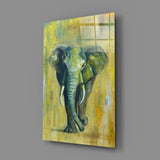 Elephant Glass Wall Art