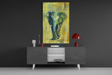 Elephant Glass Wall Art