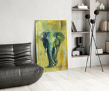 Elephant Glass Wall Art