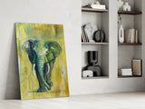 Elephant Glass Wall Art