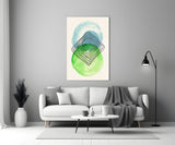 Abstract Circles Glass Wall Art