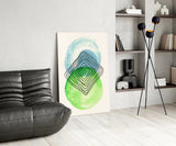 Abstract Circles Glass Wall Art