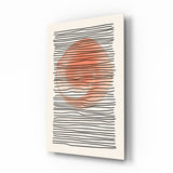 Abstract Sunset Glass Wall Art