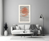 Abstract Sunset Glass Wall Art