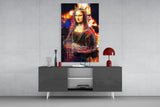 Queen Mona Lisa Glass Wall Art