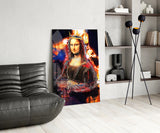 Queen Mona Lisa Glass Wall Art