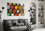 Spices Glass Wall Art