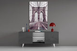 Brooklyn Bridge Glass Wall Art