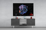 Diamond Elephant Glass Wall Art