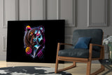 Diamond Bear Glass Wall Art