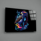 Diamond Hawk Glass Wall Art