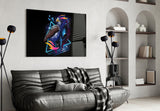 Diamond Hawk Glass Wall Art