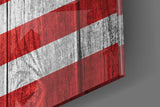 Flag of the United States Glass Wall Art