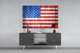 Flag of the United States Glass Wall Art