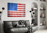 Flag of the United States Glass Wall Art