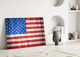 Flag of the United States Glass Wall Art