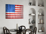 Flag of the United States Glass Wall Art