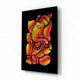 Art mural en verre Ganesha