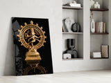 Shiva Nataraja Glass Wall Art