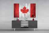 Flag of Canada Glass Wall Art