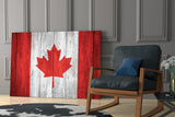 Flag of Canada Glass Wall Art