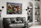 Spices Glass Wall Art