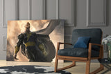 Black Adam Glass Wall Art