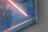 Lightsaber Glass Wall Art