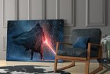 Lightsaber Glass Wall Art