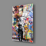 Banksy, Love is the Answer Glass Wall Art