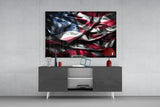 Flag of the United States Glass Wall Art