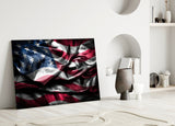 Flag of the United States Glass Wall Art