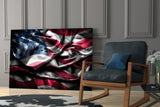 Flag of the United States Glass Wall Art