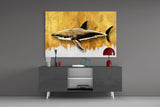 Shark Glass Wall Art