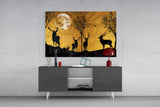 Deers Glass Wall Art