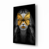 Butterfly Eyes Glass Wall Art