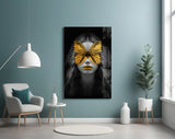 Butterfly Eyes Glass Wall Art