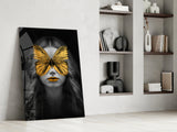 Butterfly Eyes Glass Wall Art