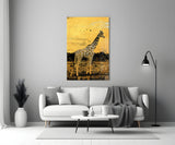 Giraffe Glass Wall Art