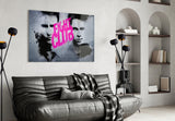 Fight Club Poster Glass Wall Art