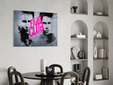 Fight Club Poster Glass Wall Art