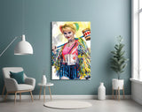 Harley Quinn Glass Wall Art