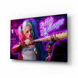 Harley Quinn Glass Wall Art