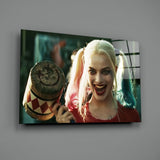 Harley Quinn Glass Wall Art