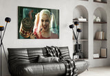 Harley Quinn Glass Wall Art